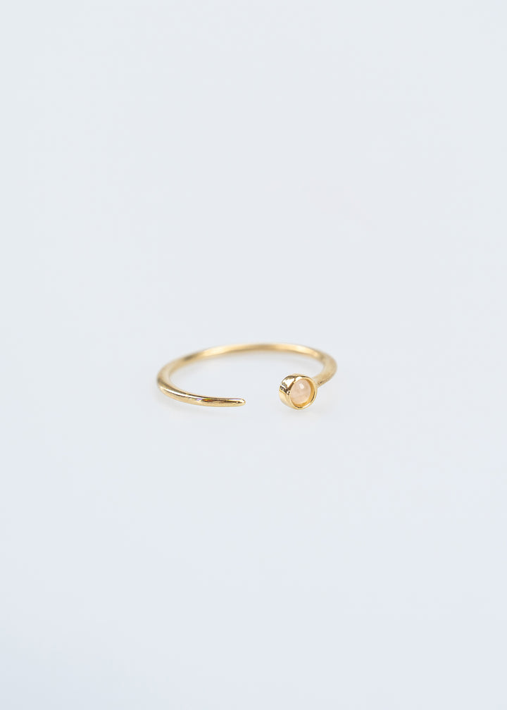 Rosenquarz Ring (Gold / Silber)