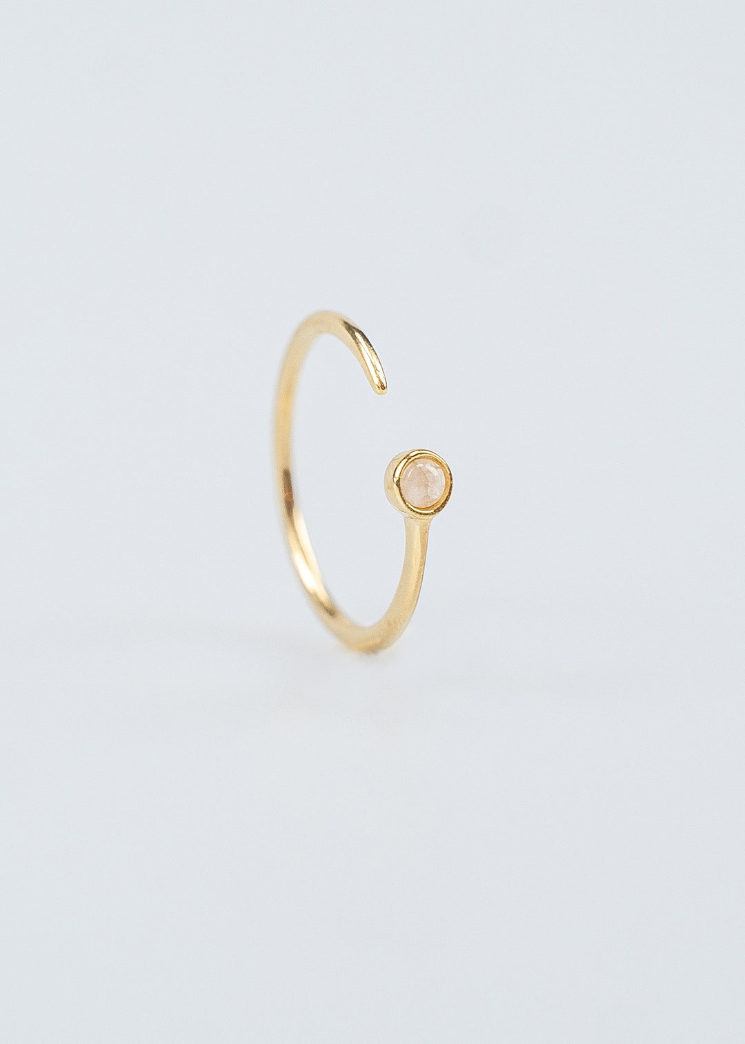 Rosenquarz Ring (Gold / Silber)