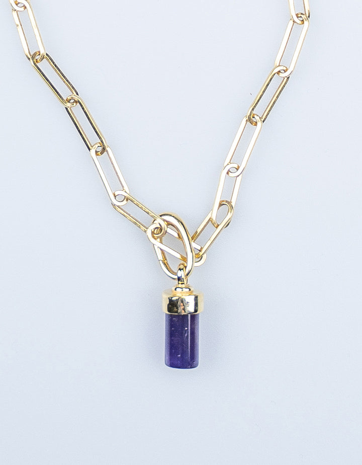 Amethyst Kette Raja (Gold)