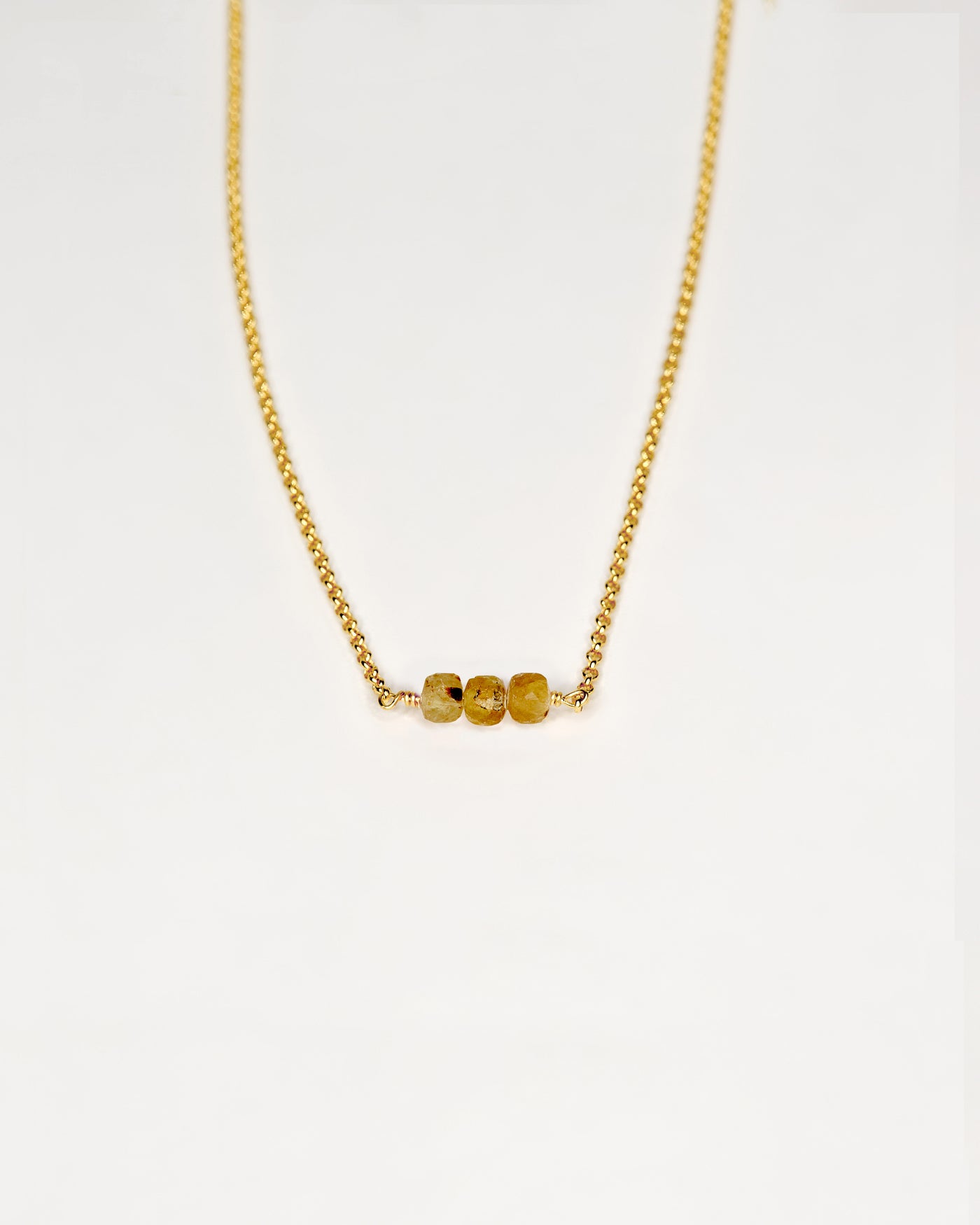 Soulkiss Necklace 'Golden Apatite'