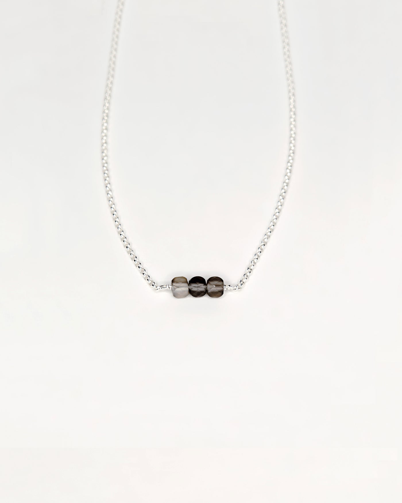 Soulkiss Necklace 'Moonstone Grey'