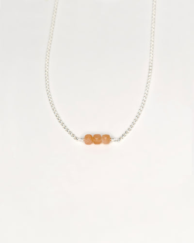 Soulkiss Necklace 'Moonstone Rose'